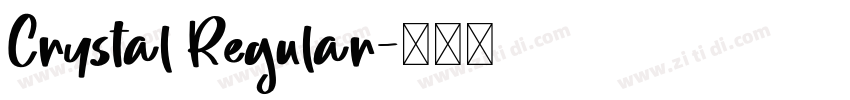 Crystal Regular字体转换